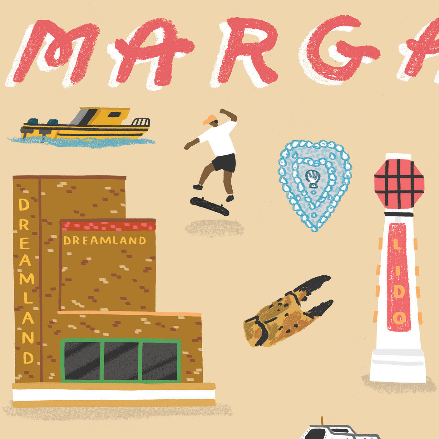 Margate Icons giclee print - Alex Foster