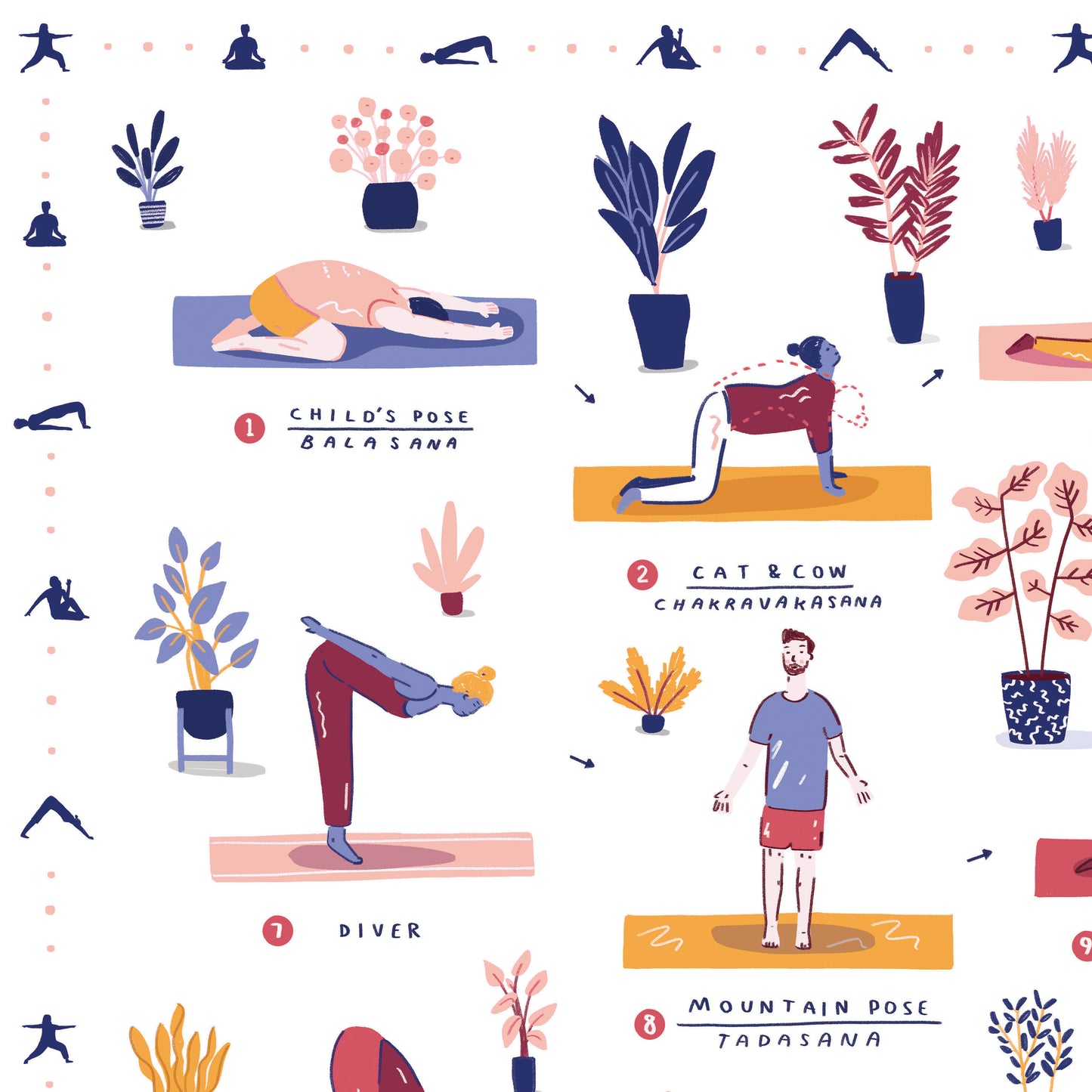 Yoga giclee print - Alex Foster