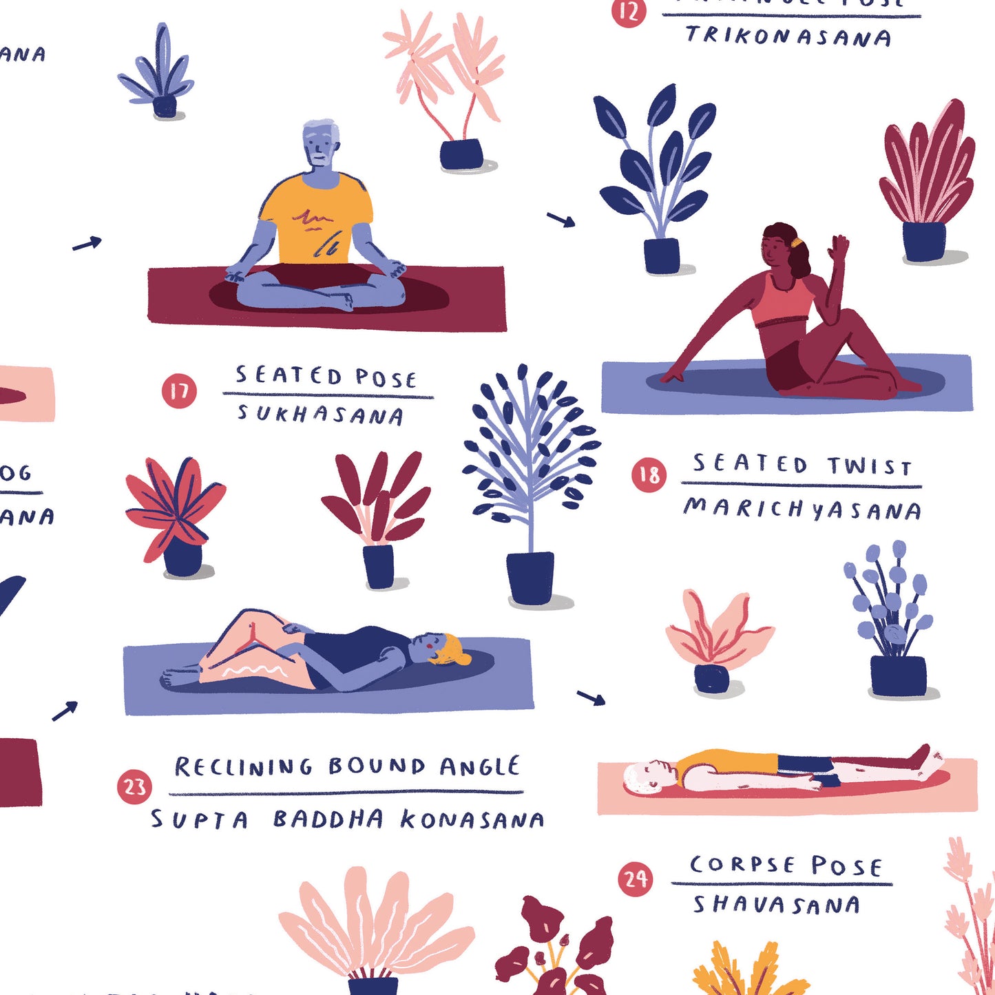 Yoga giclee print - Alex Foster