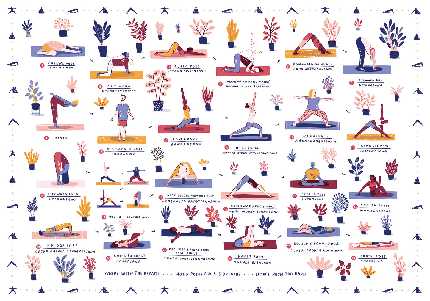 Yoga giclee print - Alex Foster