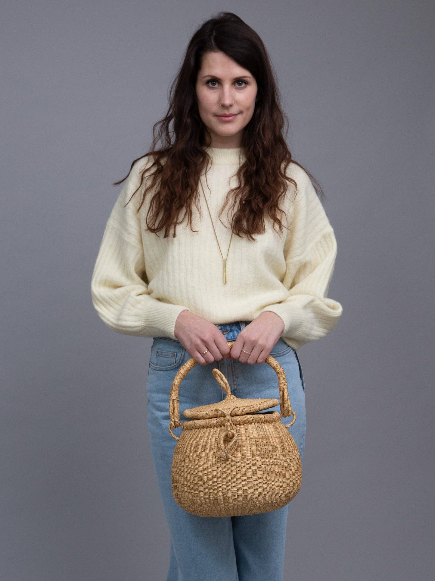 WENE: Pot Lidded Bolga Basket