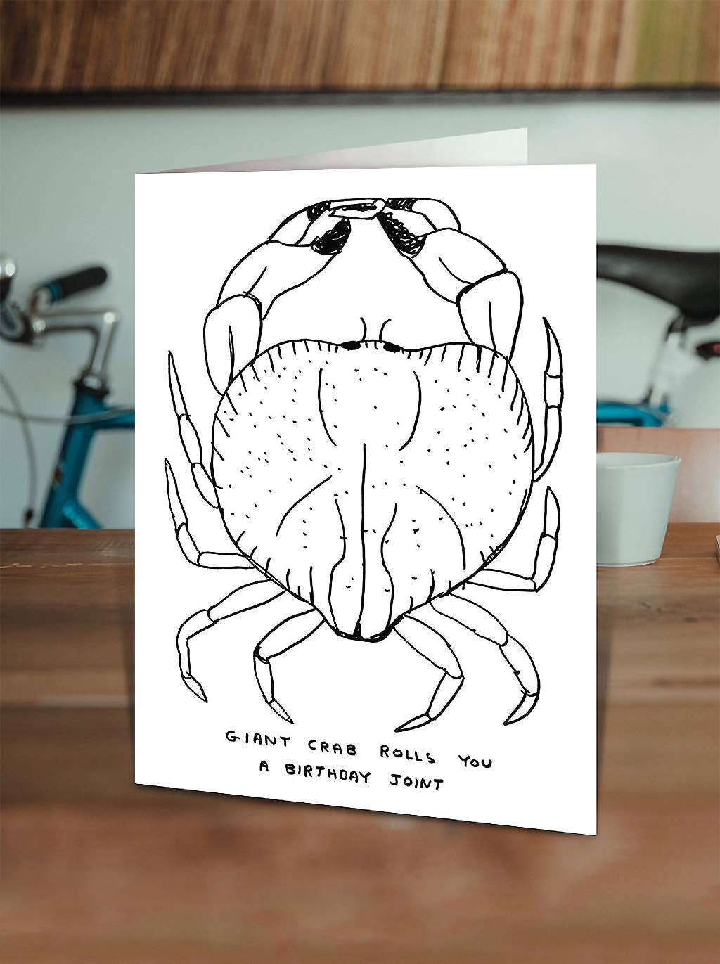 Giant Crab Greetings Card
