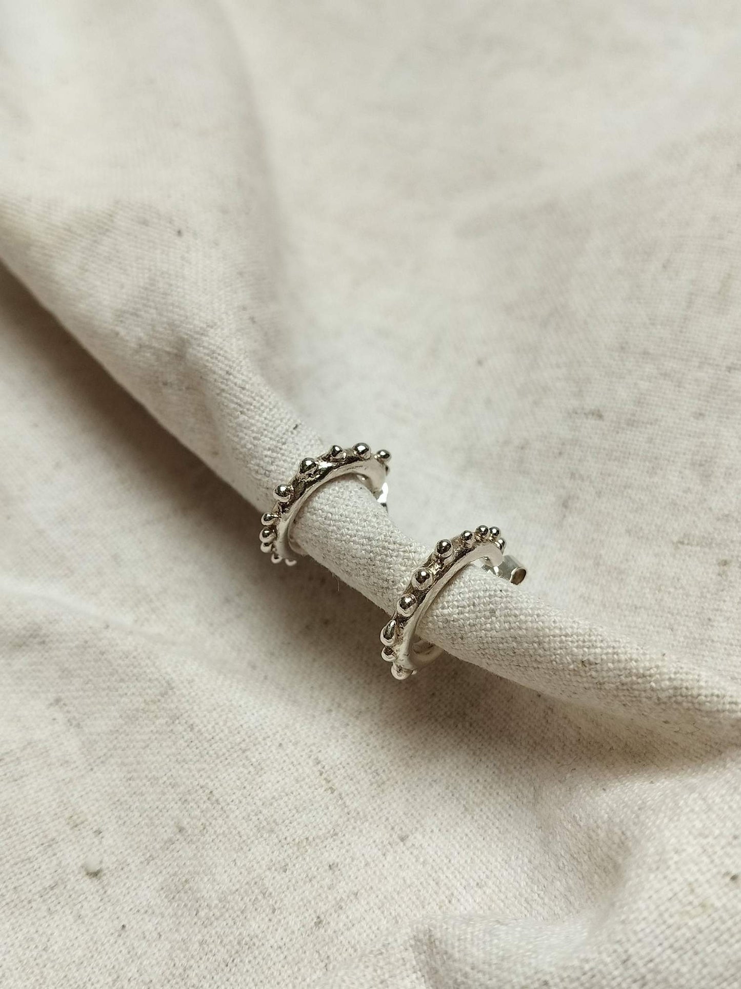 Barnacle hoop earrings