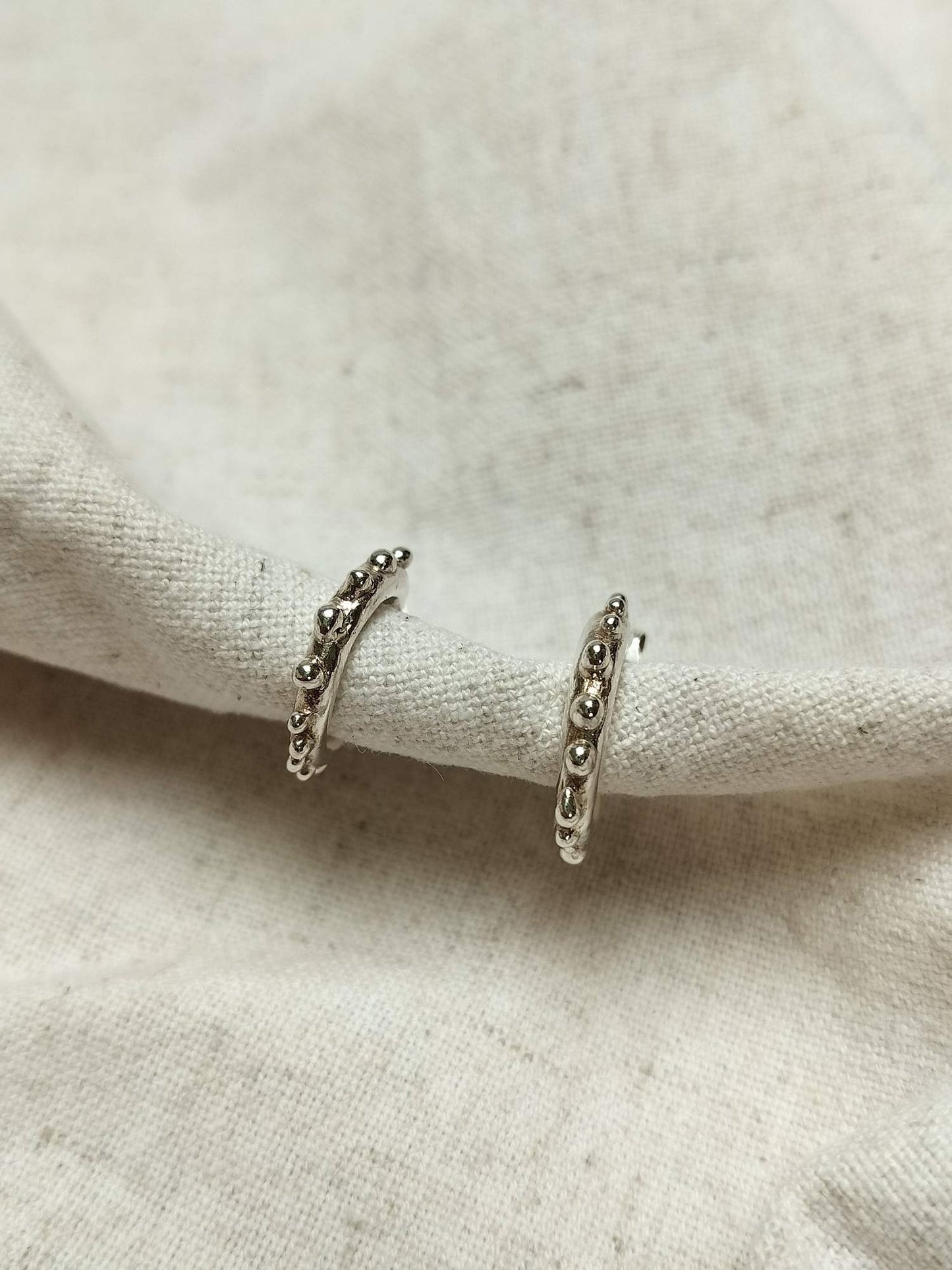Barnacle hoop earrings