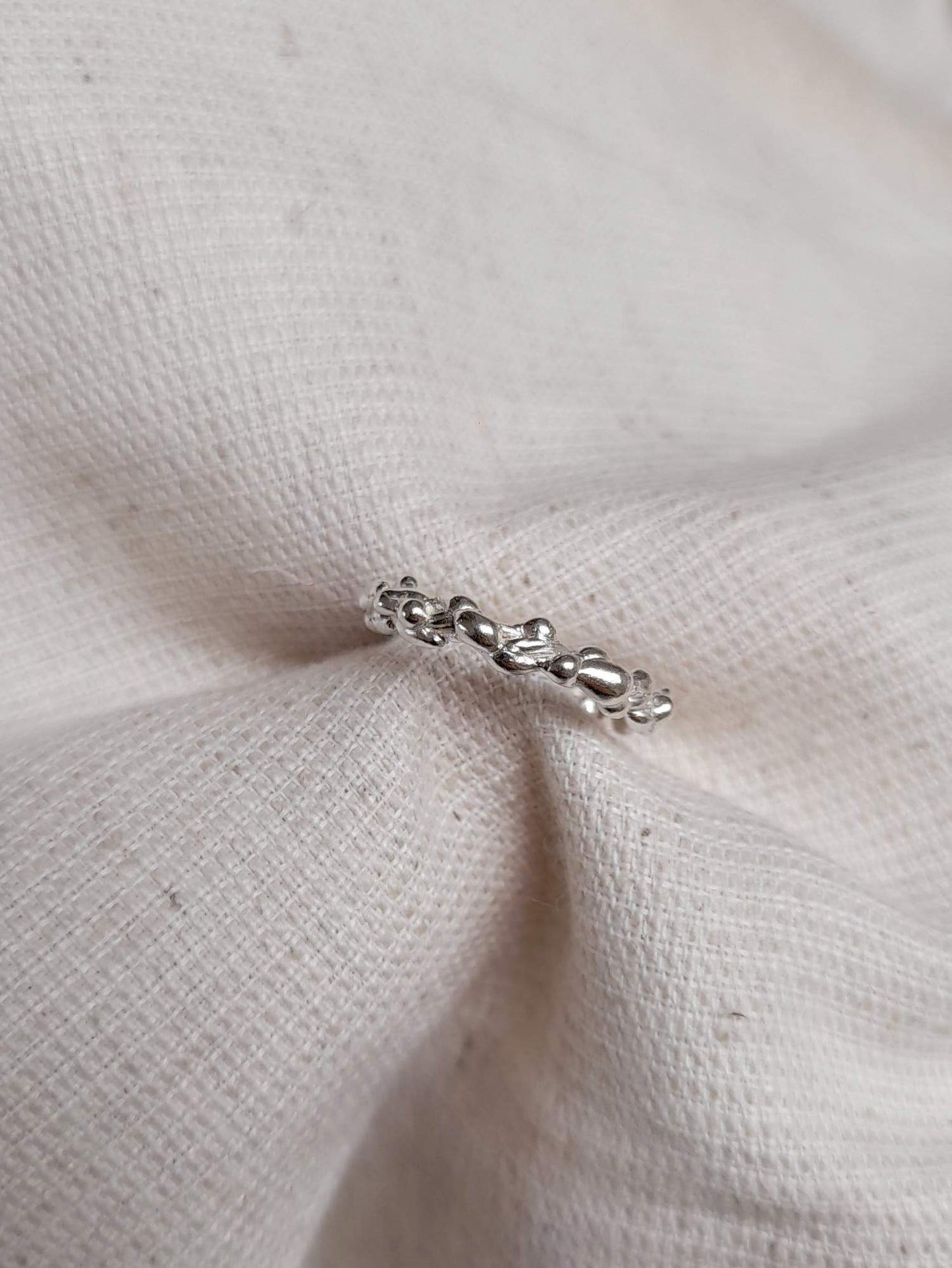 Barnacle Textured Stacking Ring