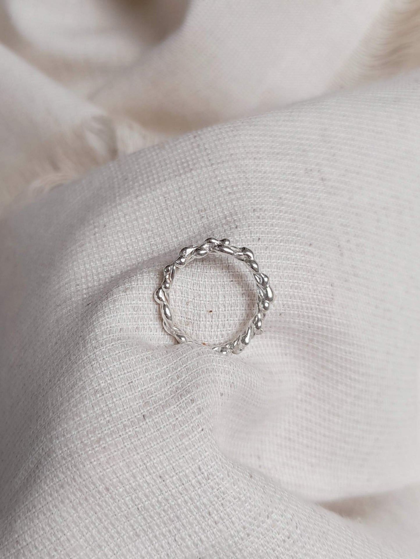 Barnacle Textured Stacking Ring