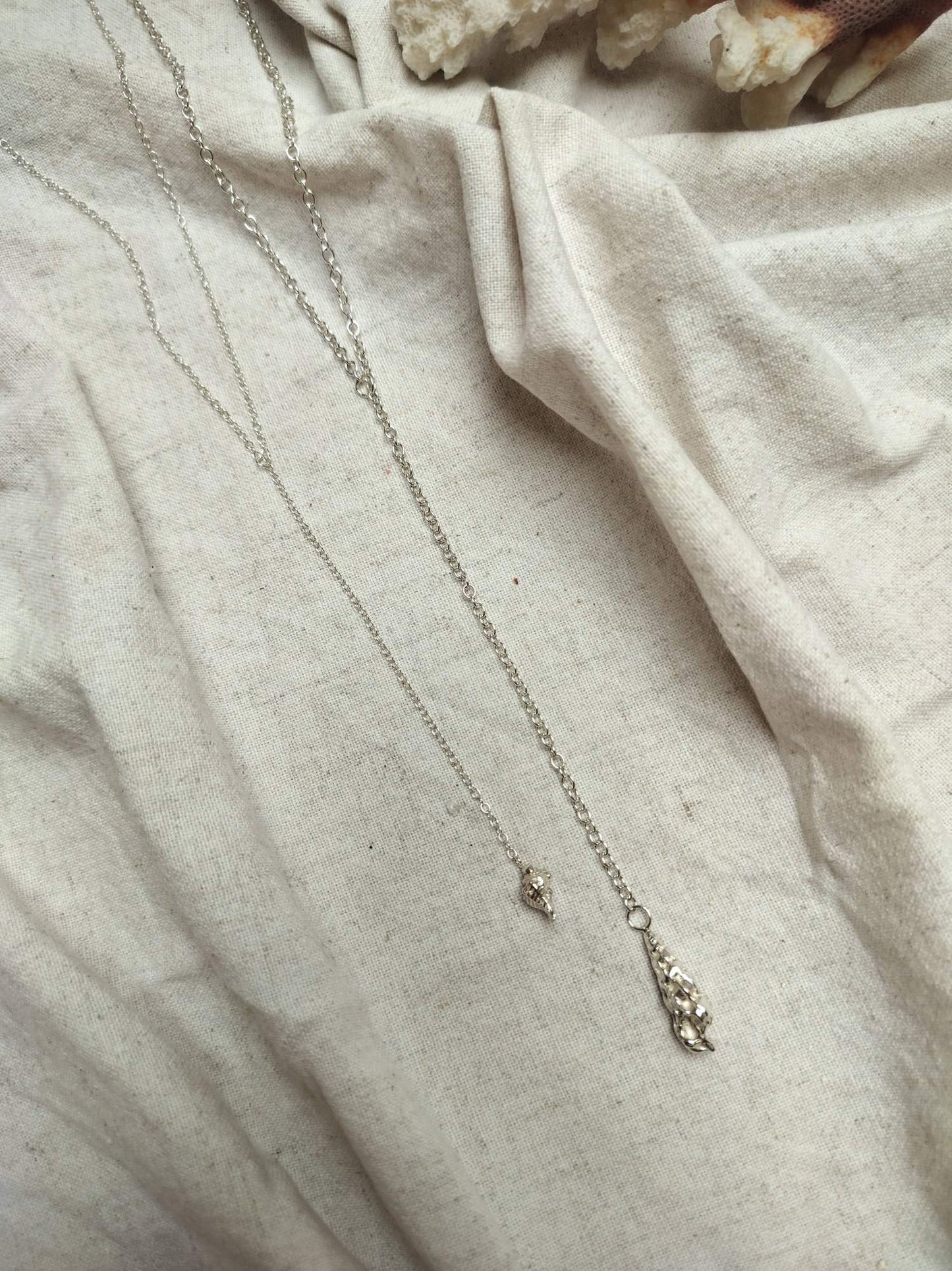 Big Shell Lariat Necklace