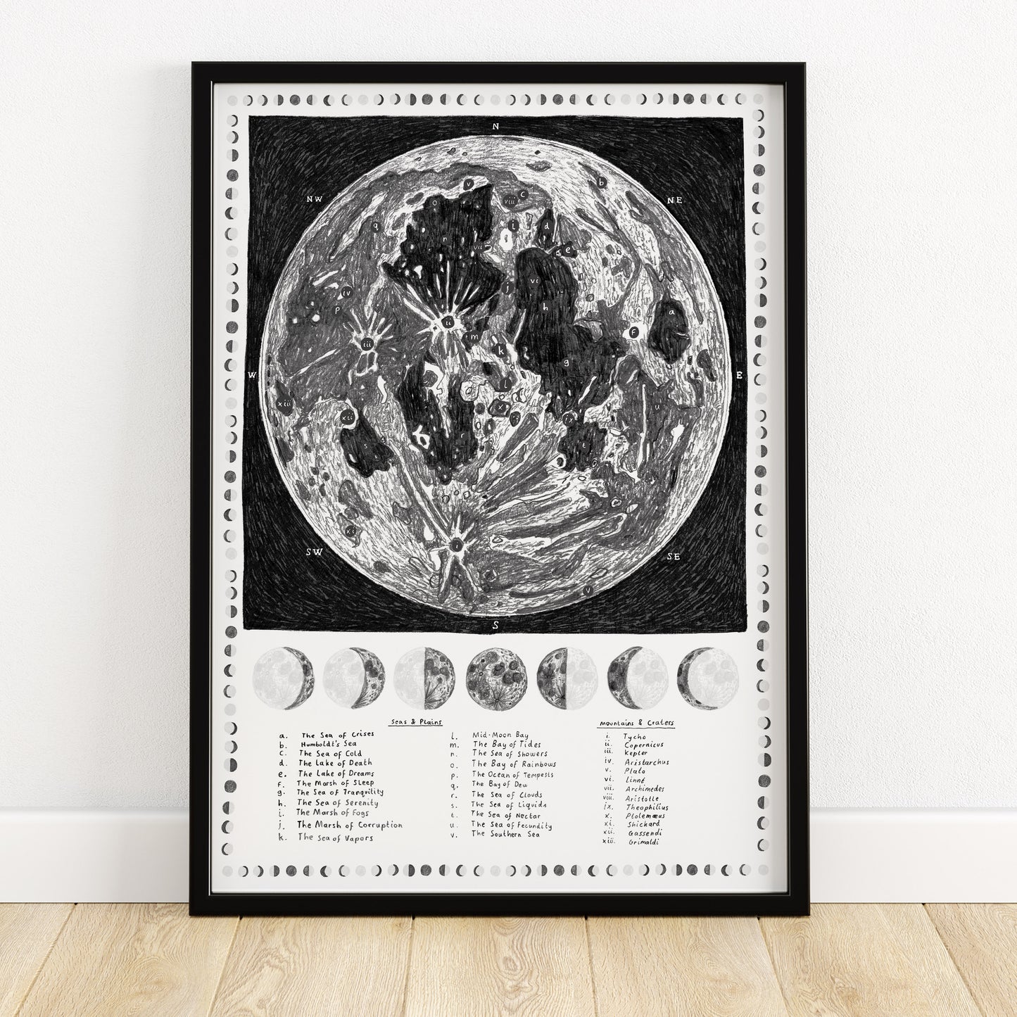 Moon Map giclee print - Alex Foster