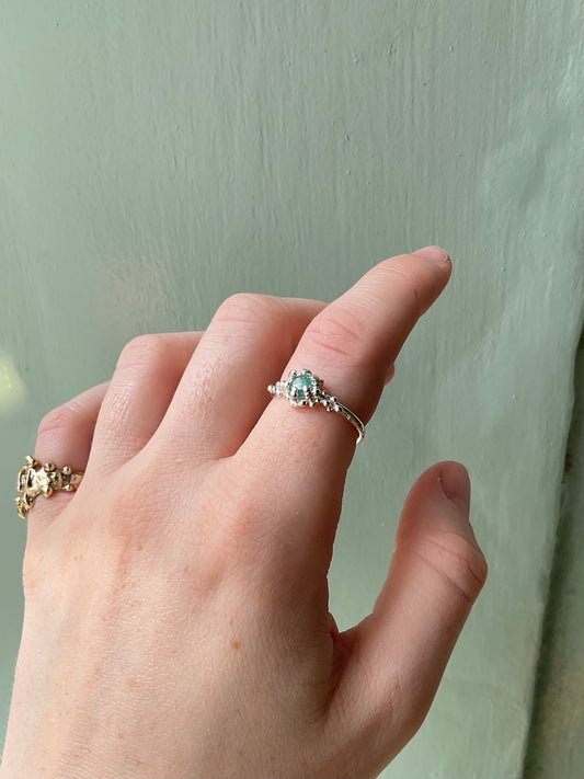 Tourmaline Barnacle Ring #8