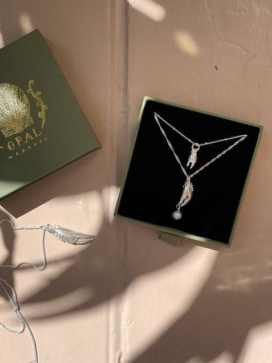 Micro Crab Claw Pendant
