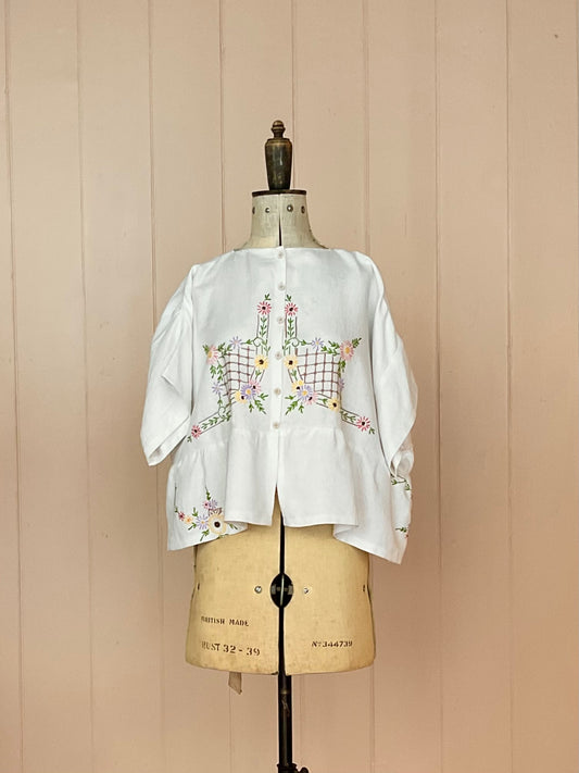 Nelly peplum top 3, reclaimed vintage