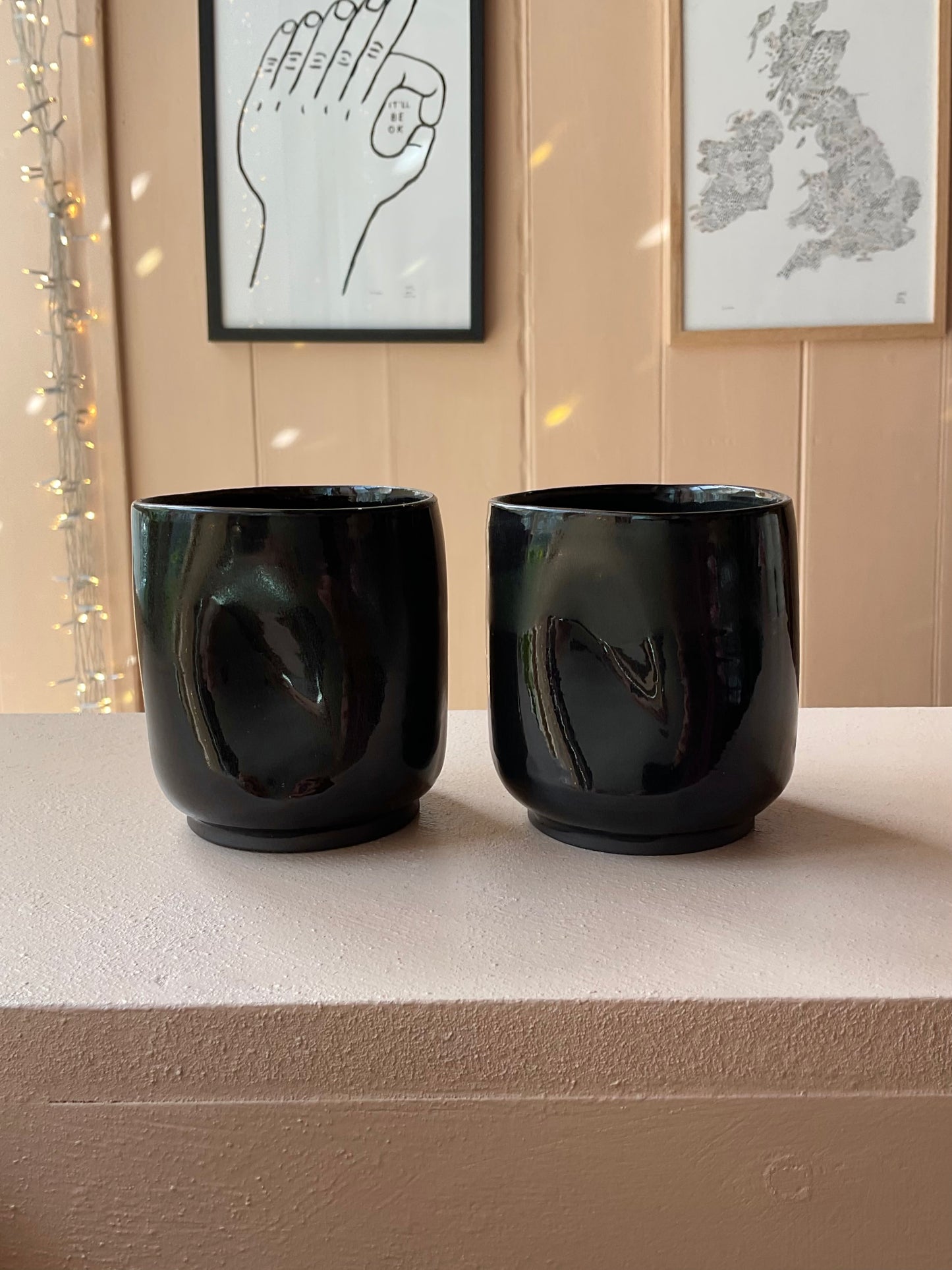‘Fluiform' SOFT Ceramic Tumbler, Black