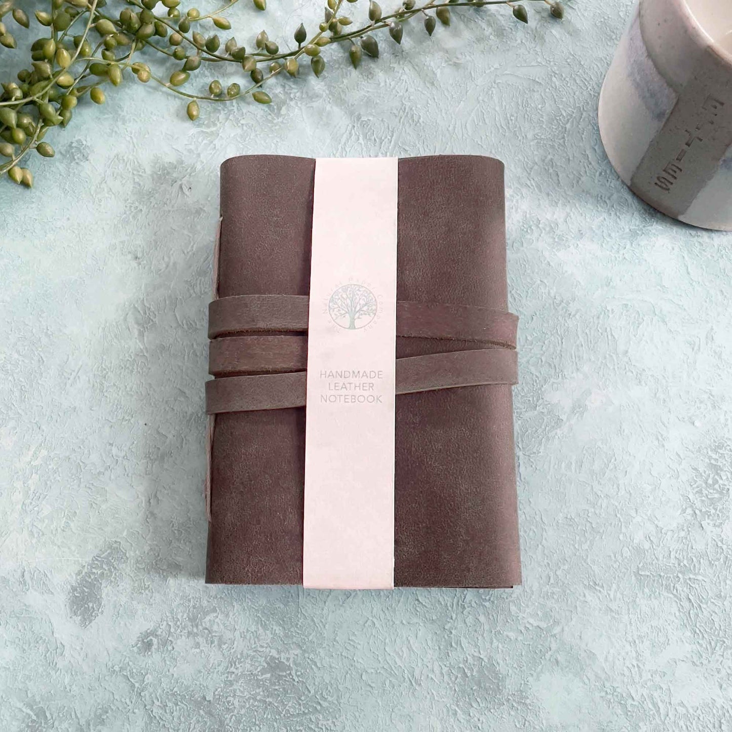 A6 Dark Brown Handmade Leather Notebook