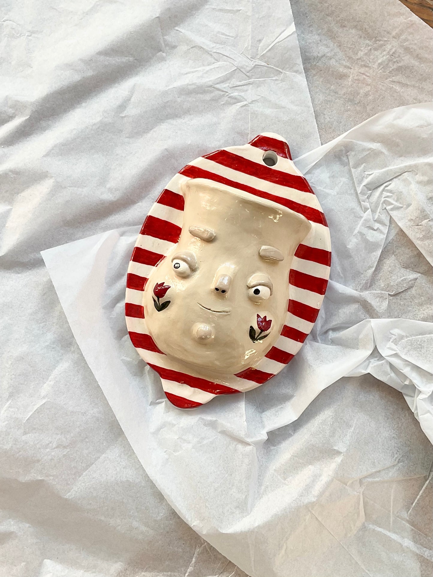 Stripes & Stalks, Ponky Wots Wall Vase