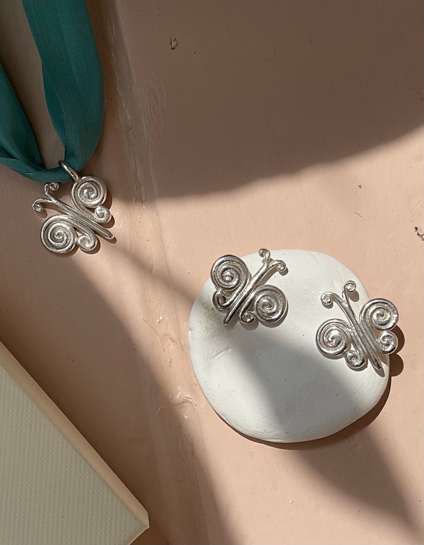 Butterfly Spiral Earrings