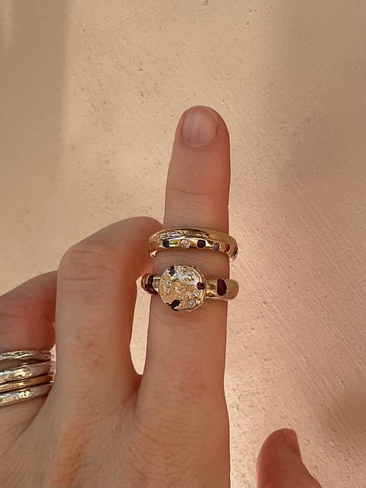 Rose Gold Planet Ring