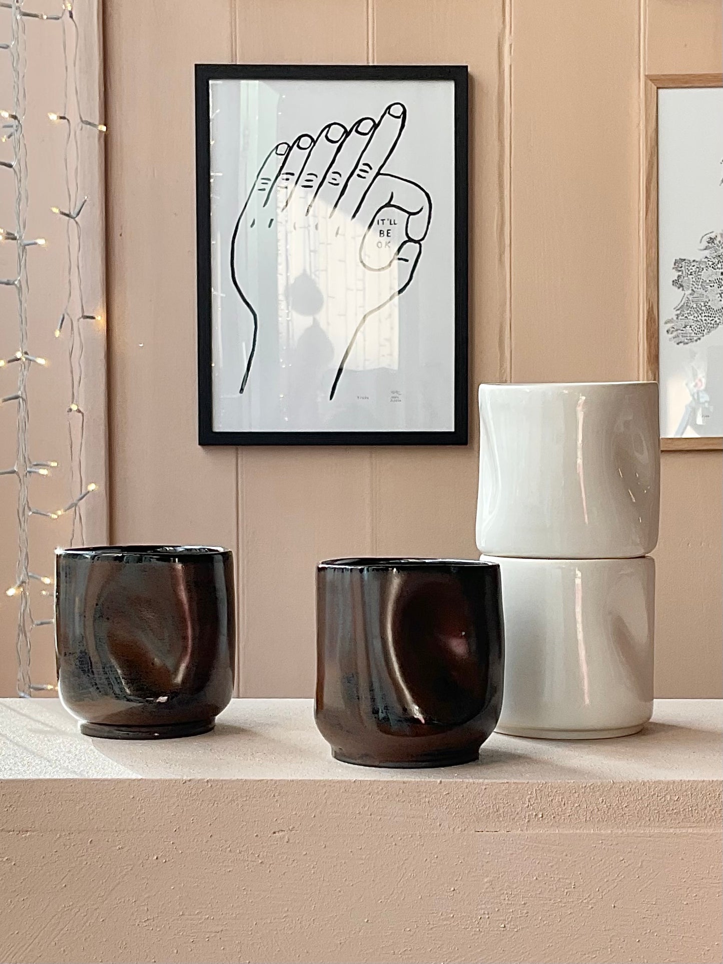 ‘Fluiform' SOFT Ceramic Tumbler, Mocha