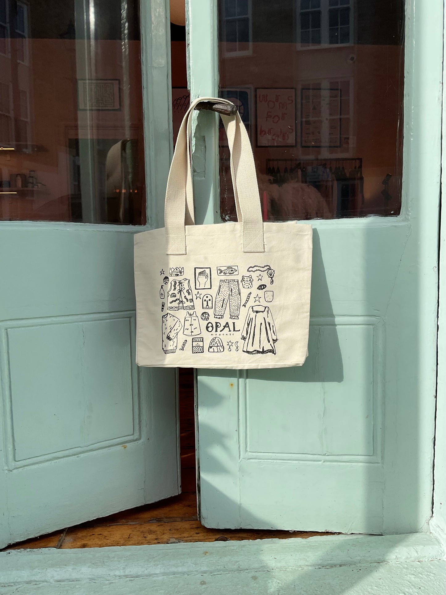 Opal Margate x Alex Foster illustrated tote bag