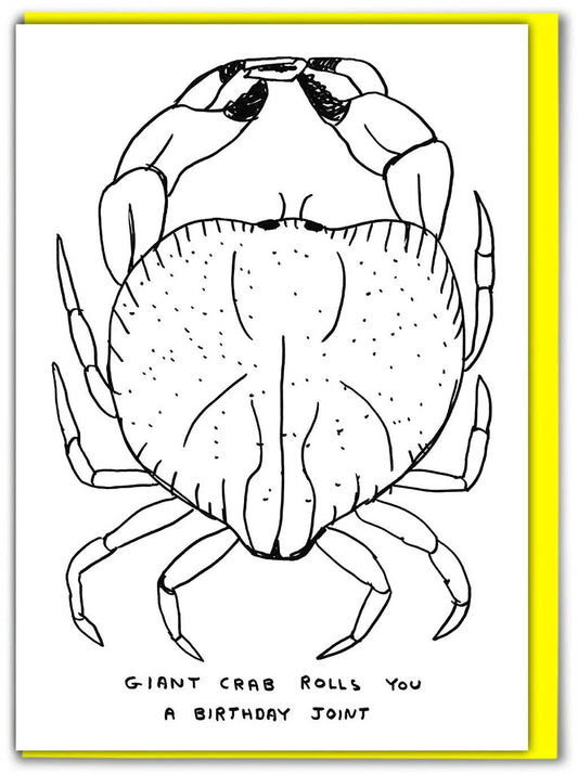 Giant Crab Greetings Card