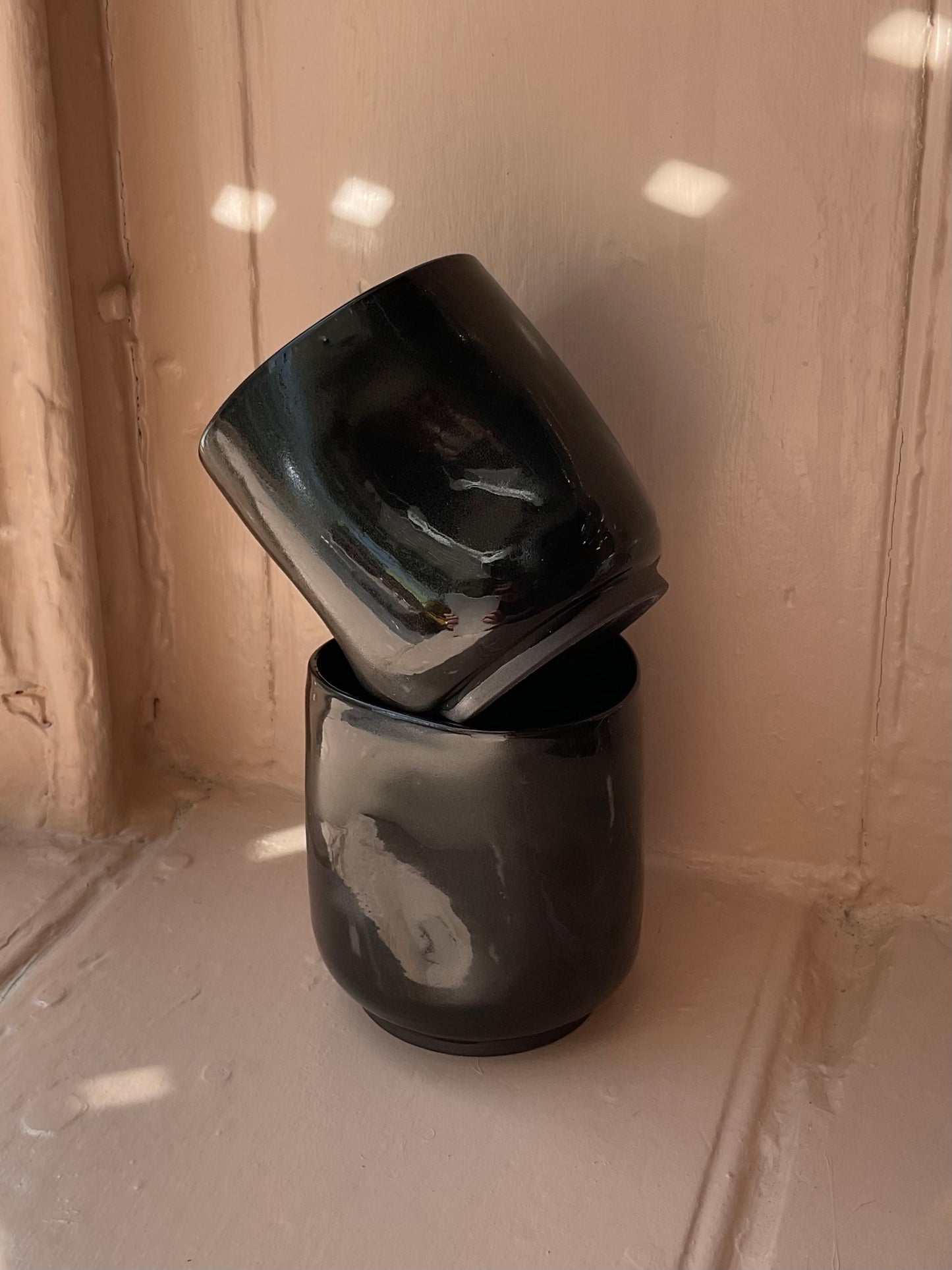 ‘Fluiform' SOFT Ceramic Tumbler, Black