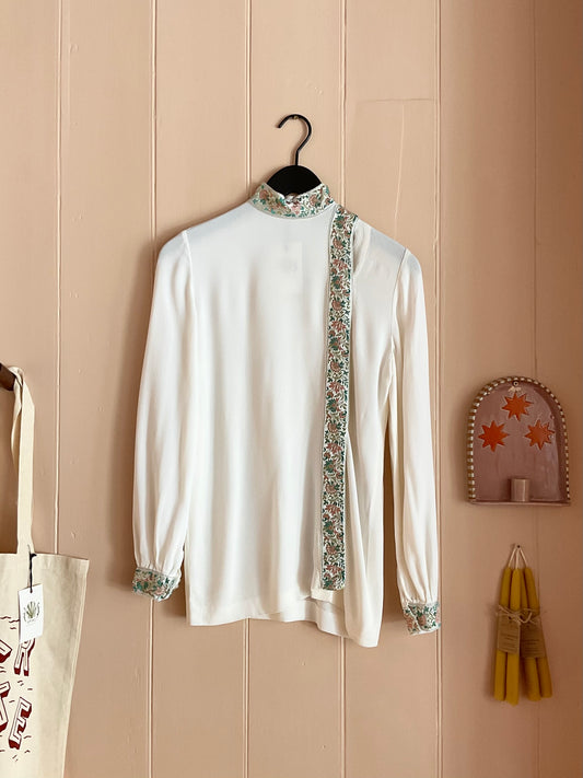Off-white vintage blouse