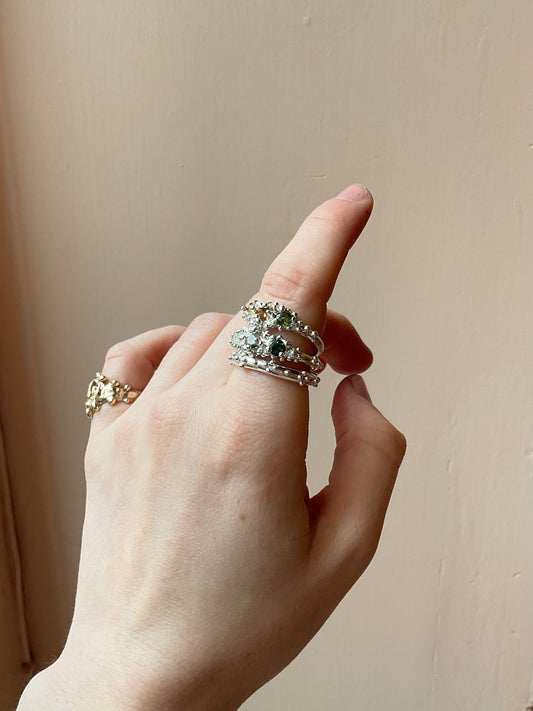 Tourmaline Barnacle Ring #2