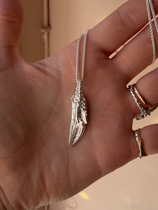 Gnarly Crab Claw Pendant