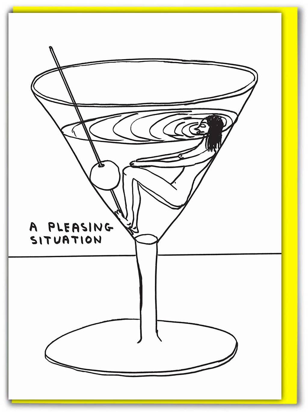 Greetings Card By David Shrigley - Pleasing Situation