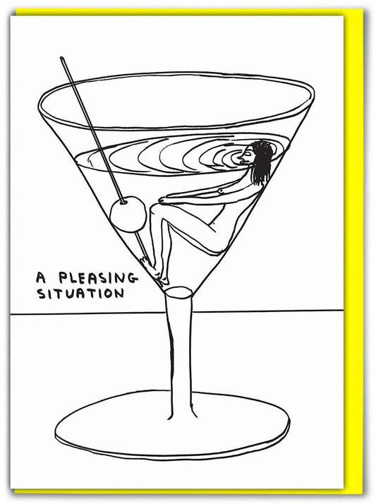 Greetings Card By David Shrigley - Pleasing Situation