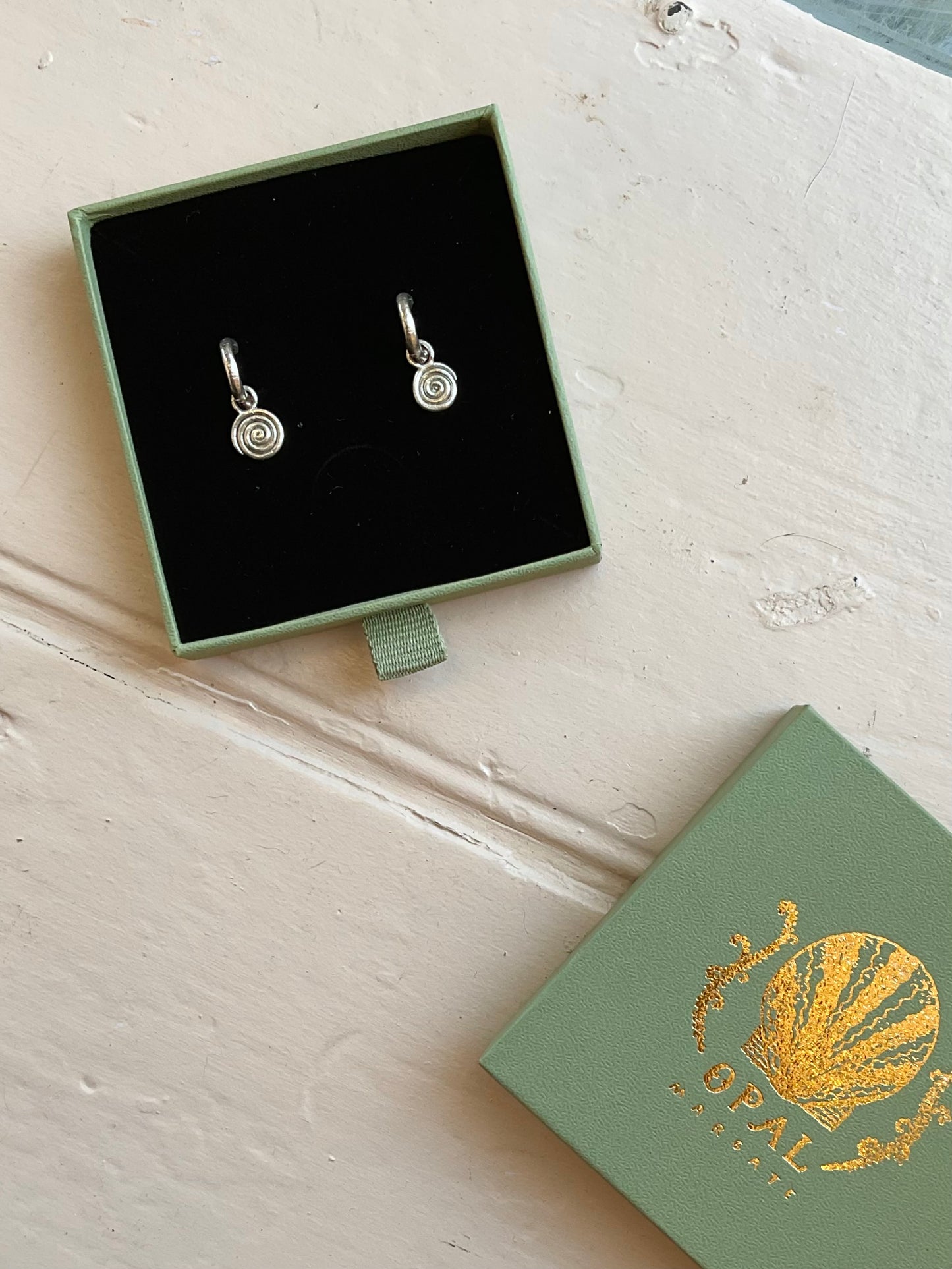 Whirlpool Charm Hoops