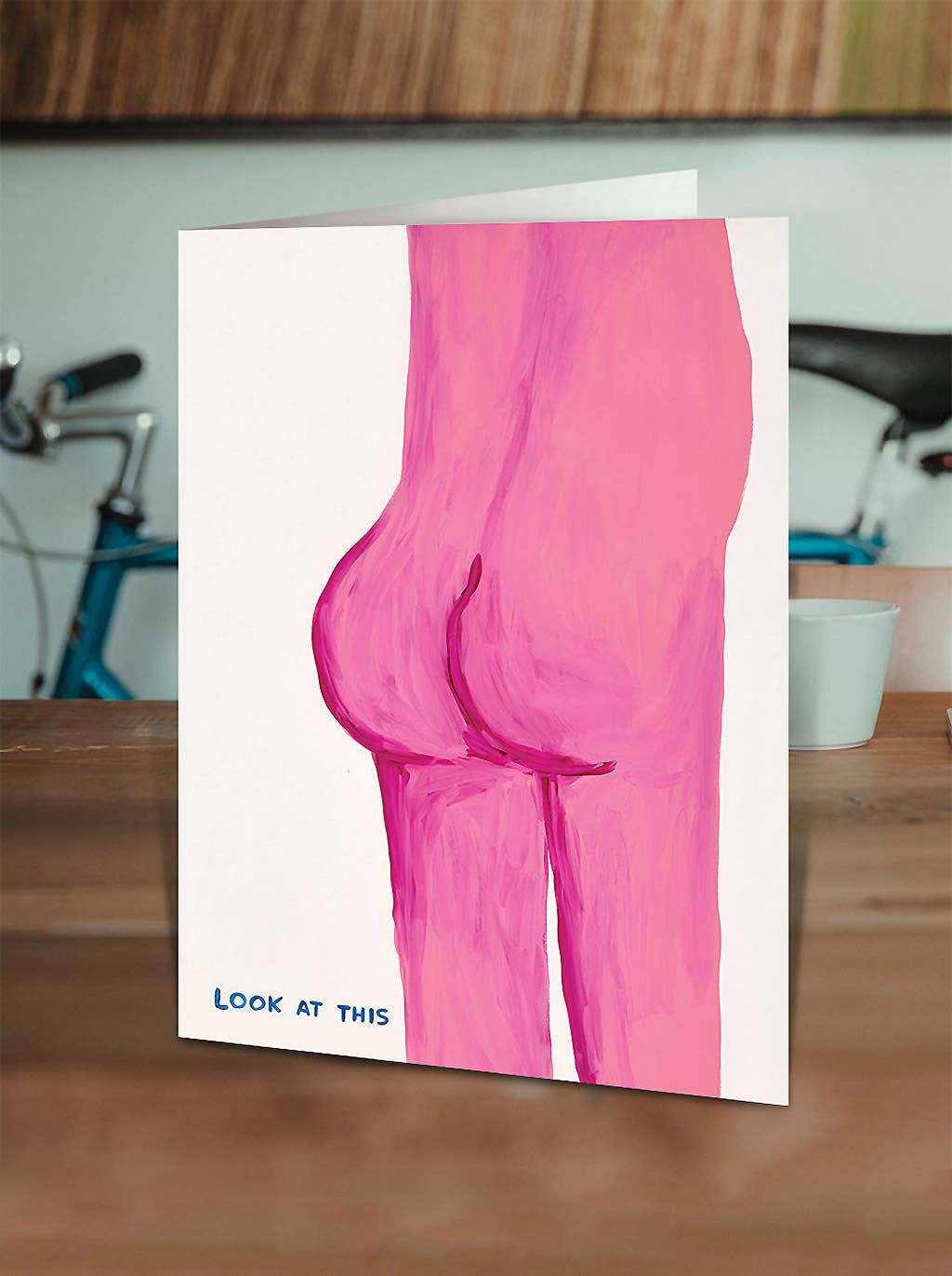 David Shrigley Greetings Card - Look At This Bum