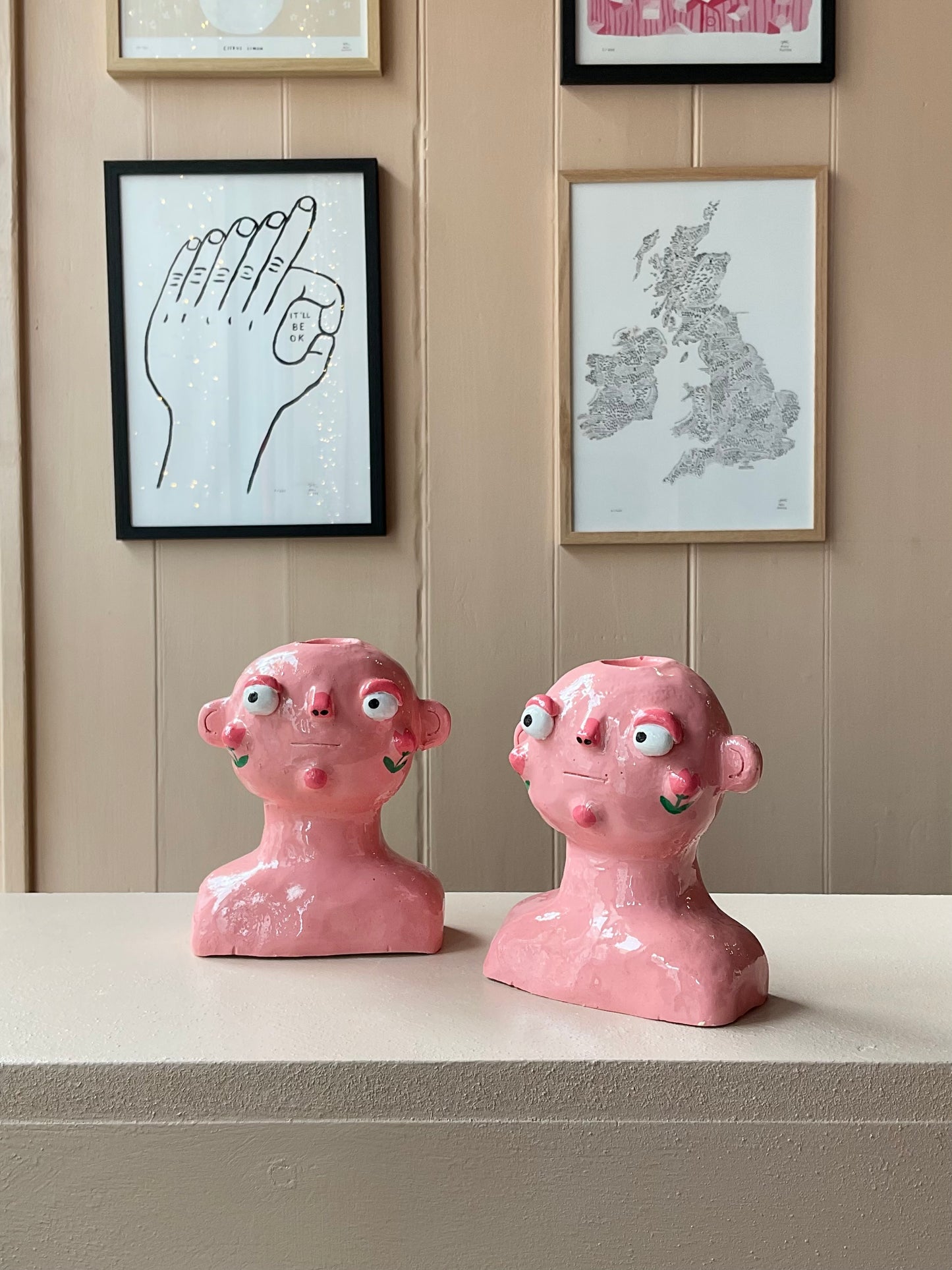 Flower Cheeks Candlestick Holder