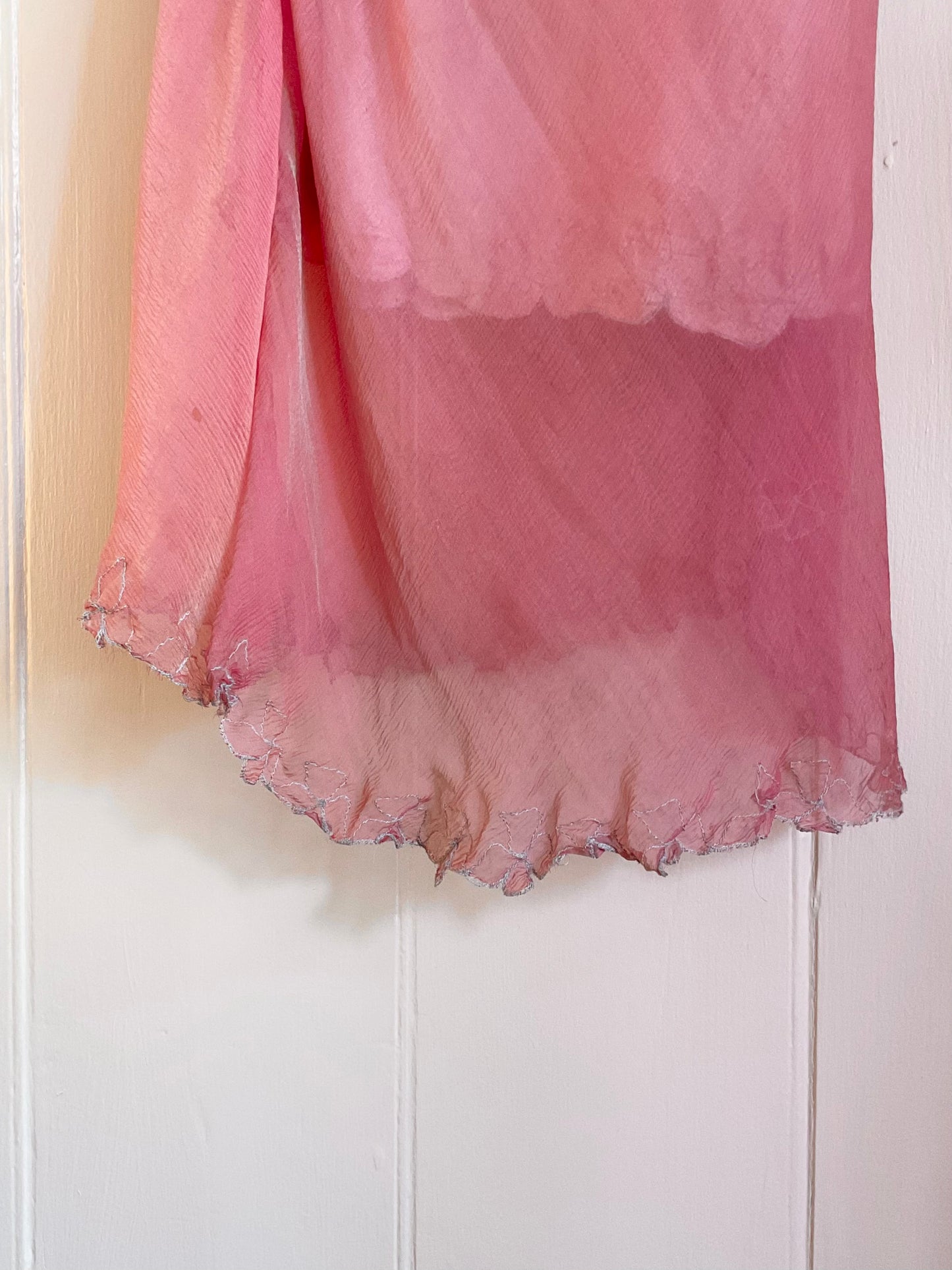 Vintage bias cut pink slip dress
