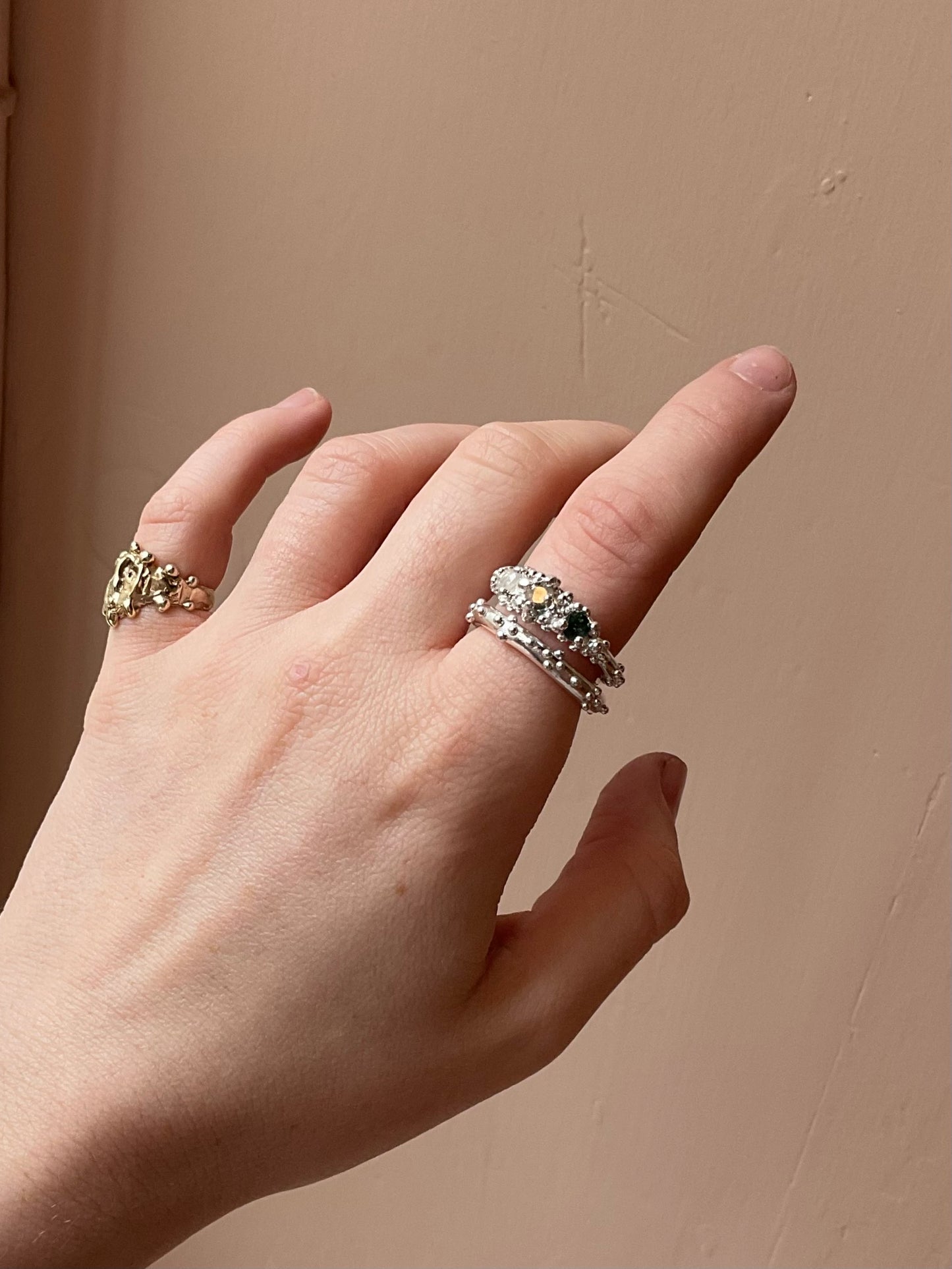 Tourmaline Barnacle Ring #3