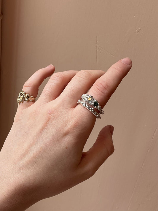 Tourmaline Barnacle Ring #3