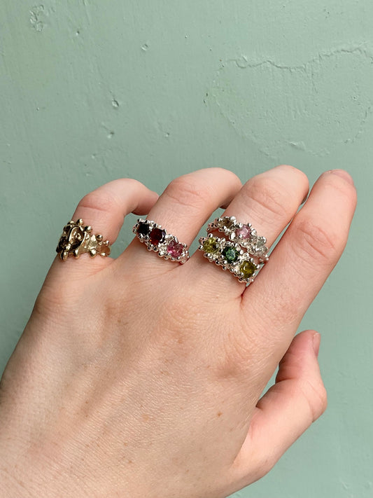 Tourmaline Barnacle Ring #12
