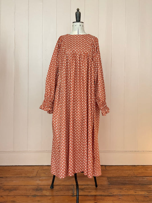 Bonnie frolic dress, Indian block print
