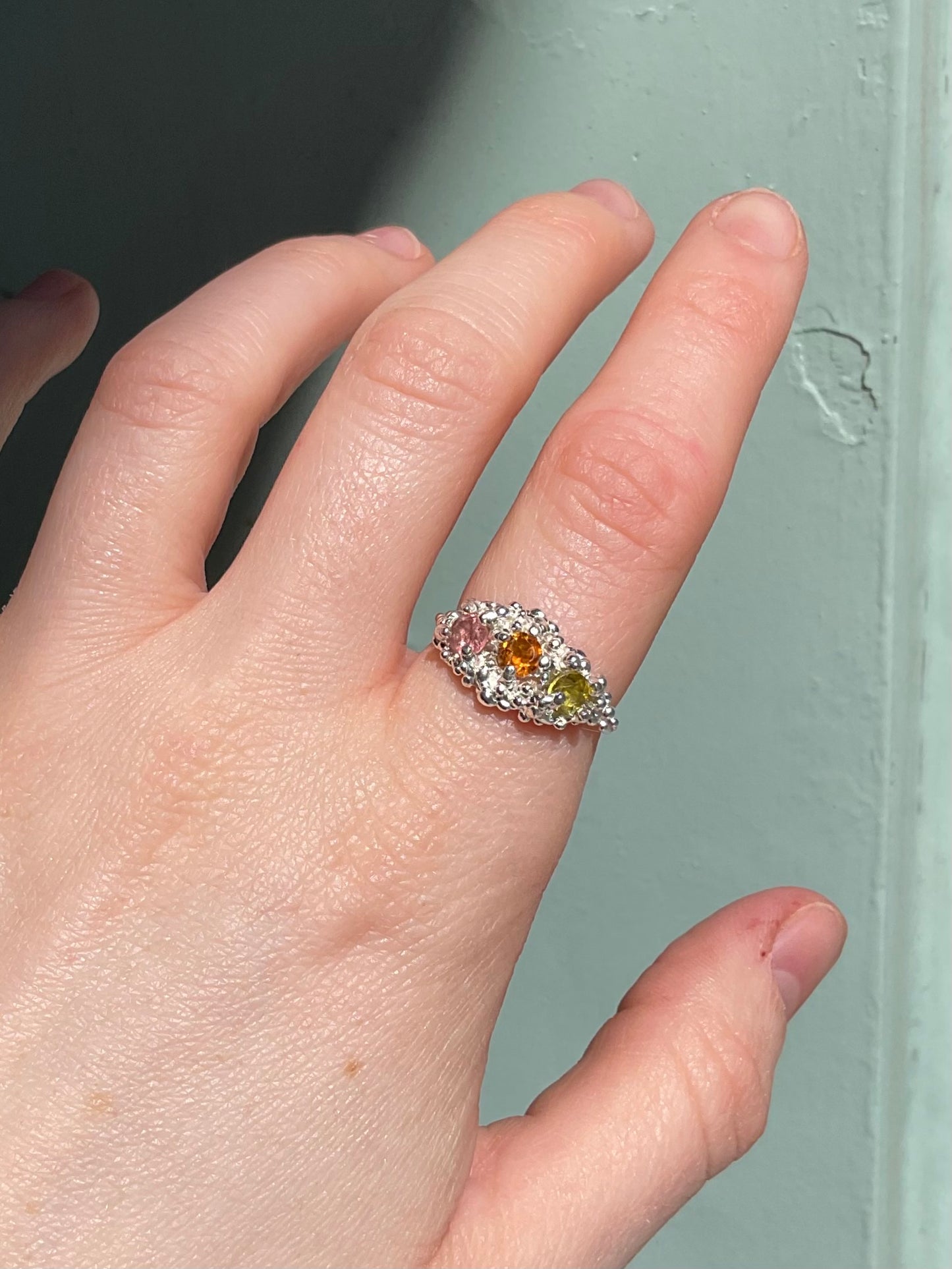 Tourmaline Barnacle Ring #7