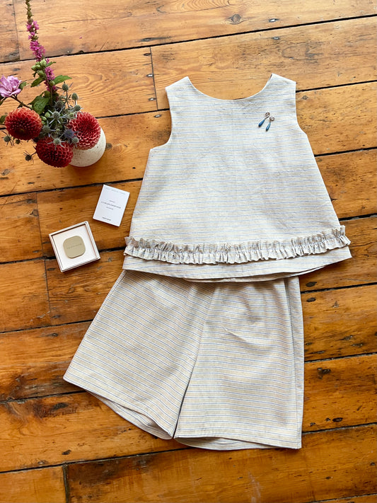Alex shorts, Ticking stripe