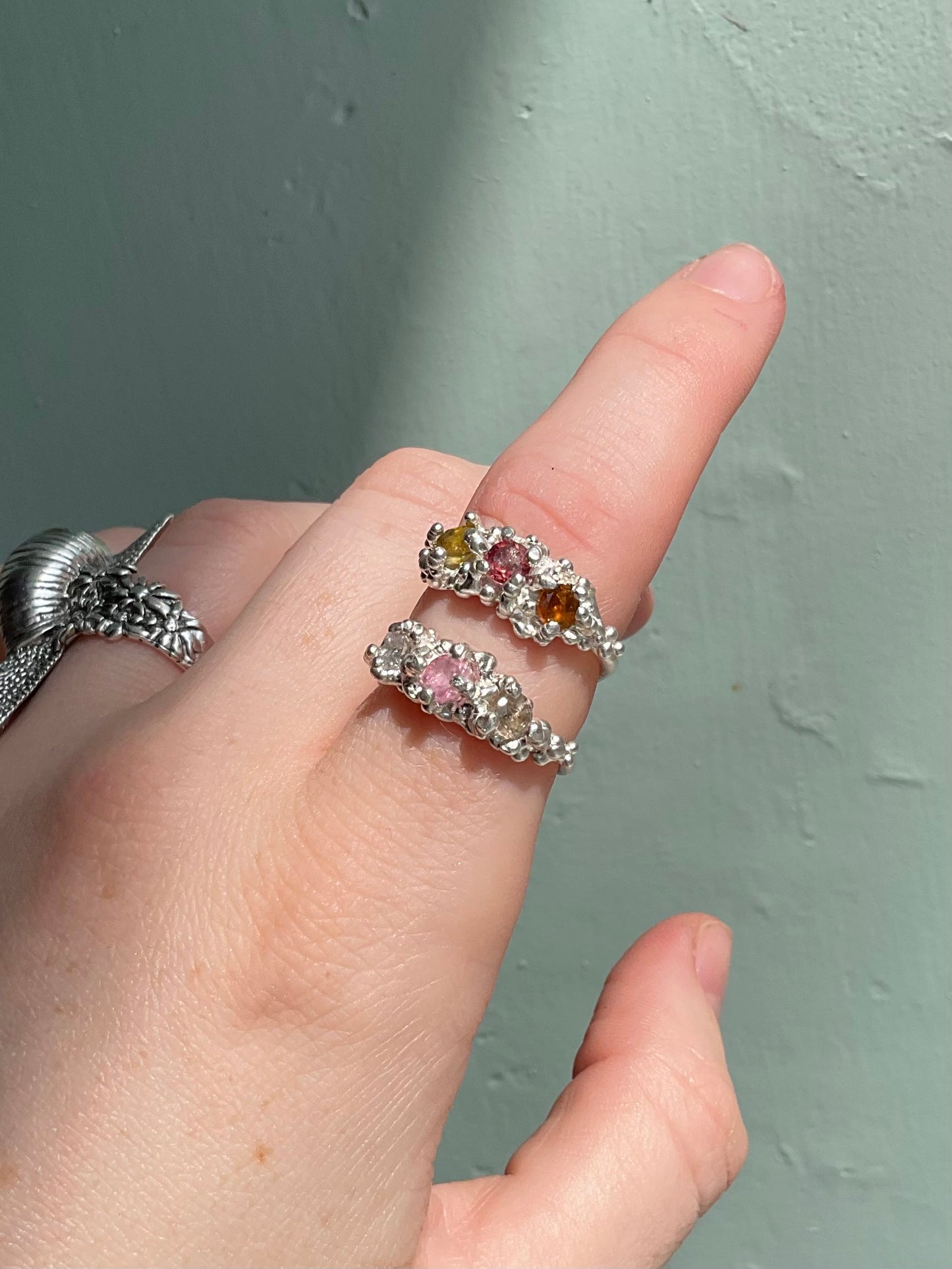 Tourmaline Barnacle Ring #10