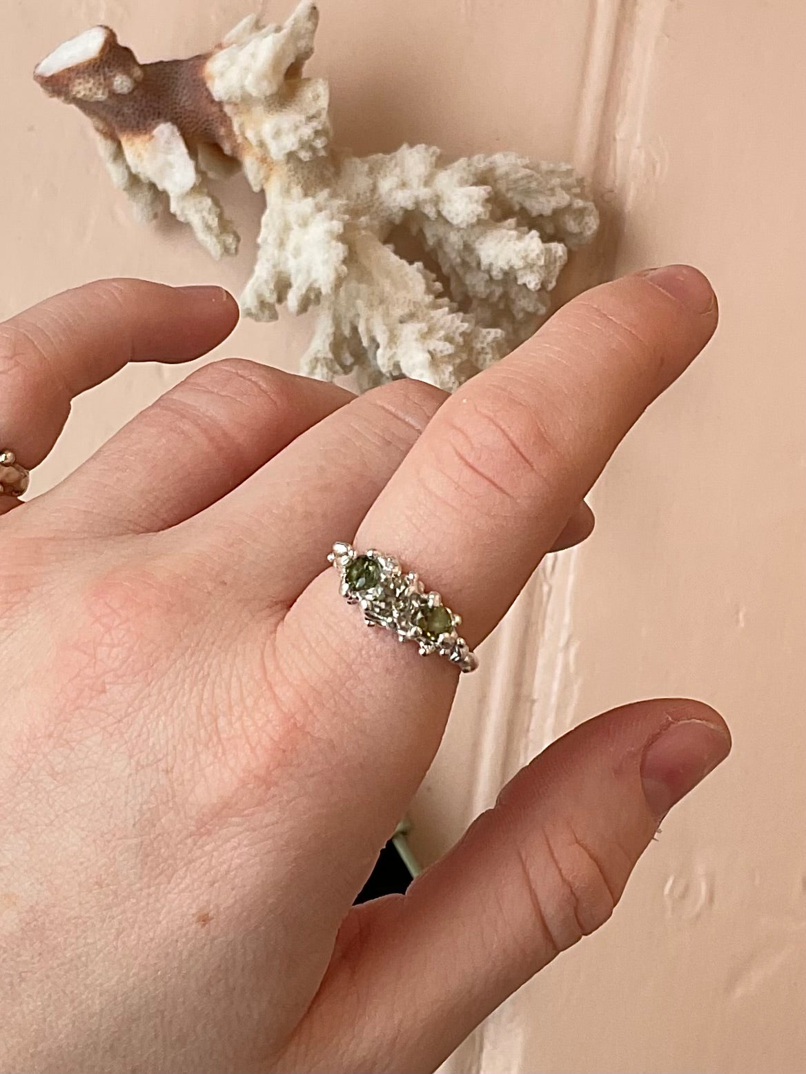 Tourmaline Barnacle Ring #6