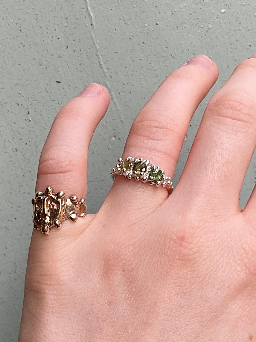 Tourmaline Barnacle Ring #5