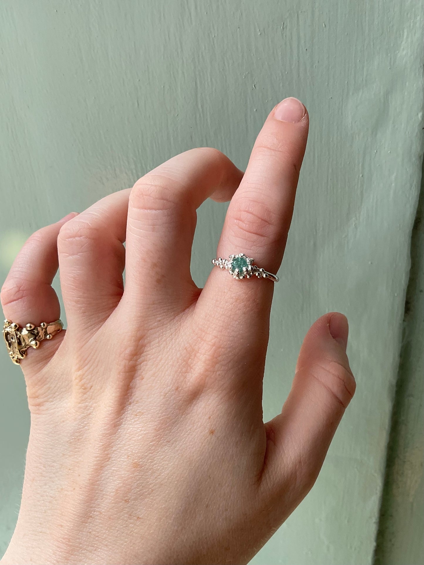 Tourmaline Barnacle Ring #8