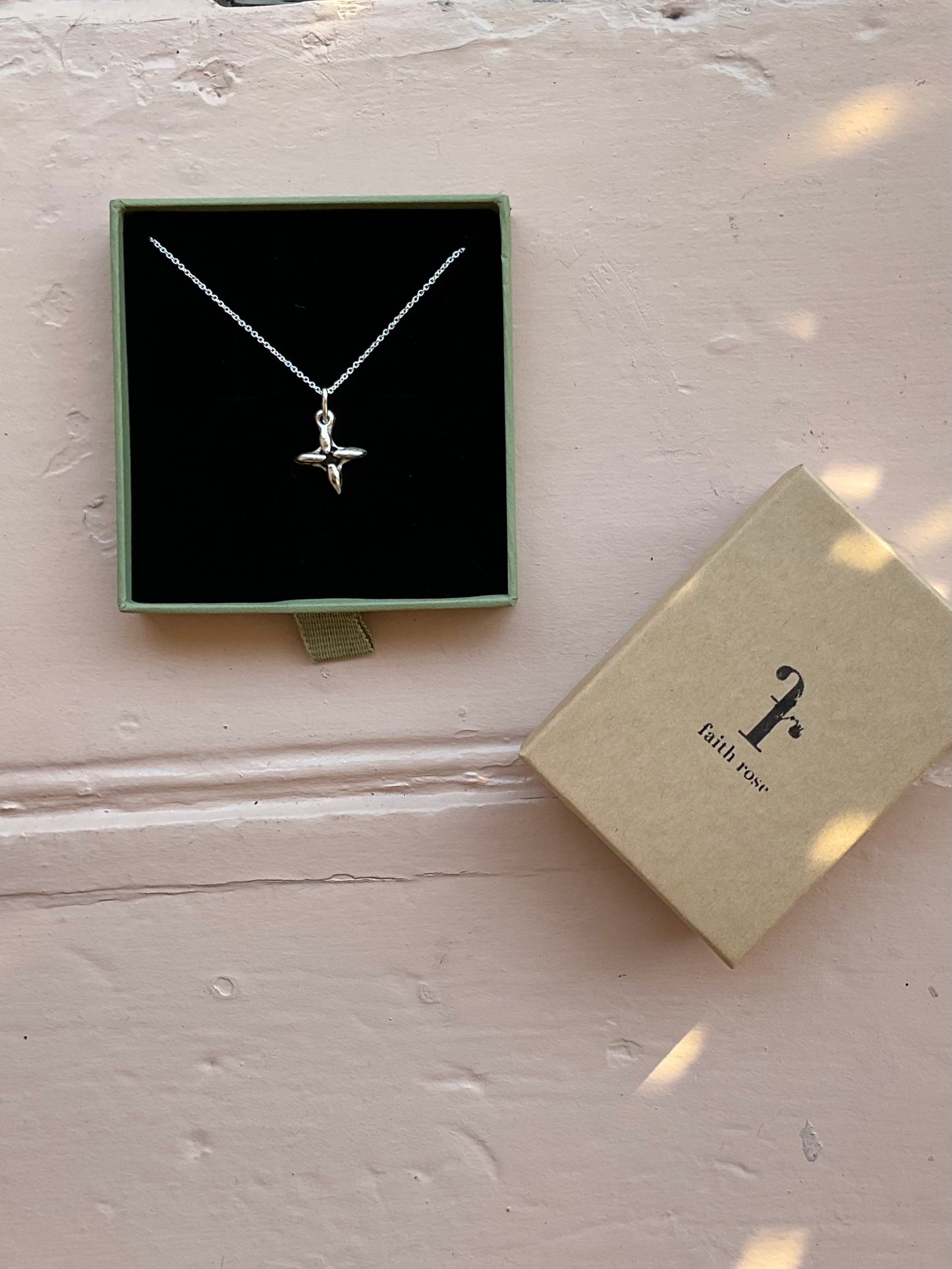 Garnet Star Pendant