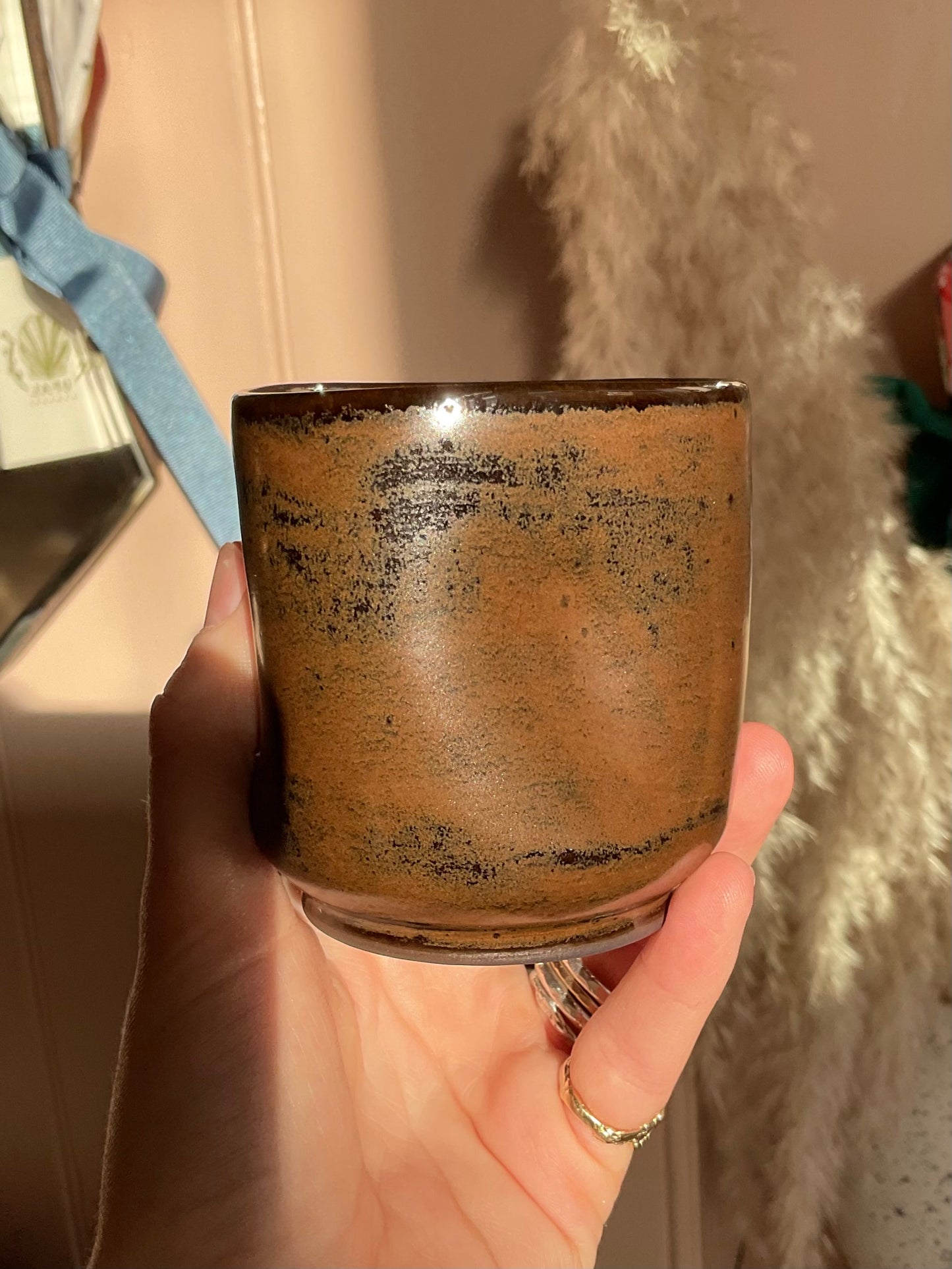 ‘Fluiform' SOFT Ceramic Tumbler, Mocha