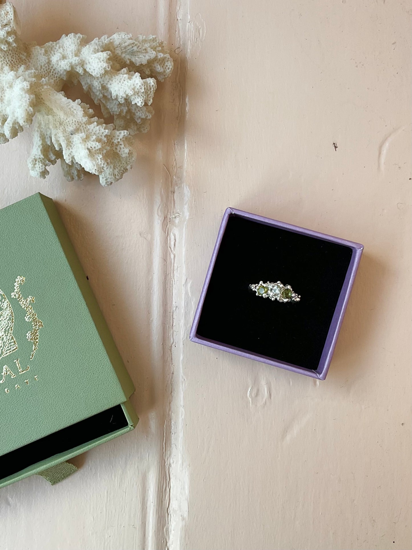 Tourmaline Barnacle Ring #6