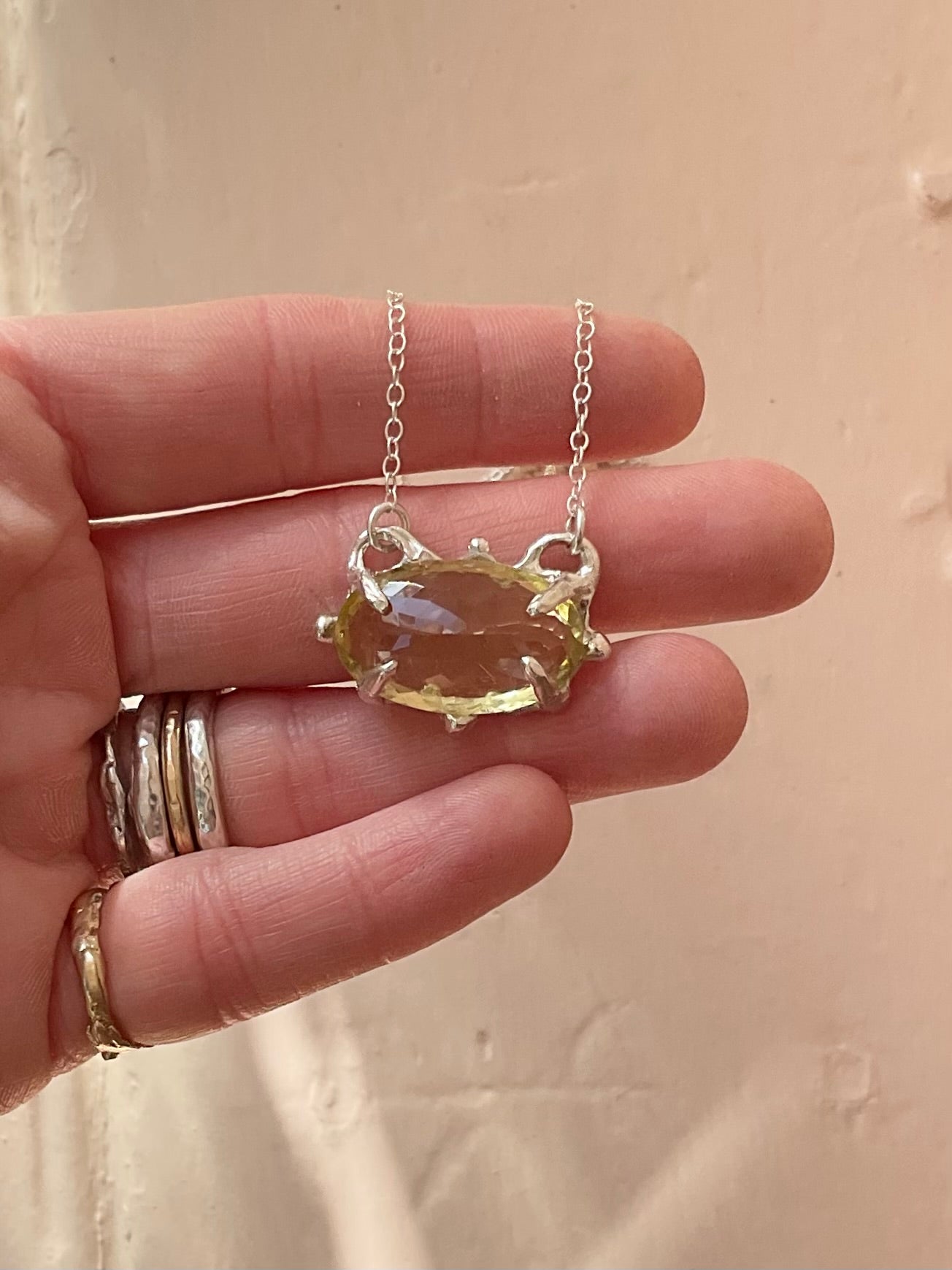 Antique Citrine Necklace