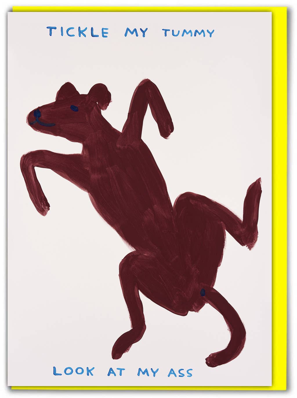 Greetings Card By David Shrigley - Tickle My Tummy