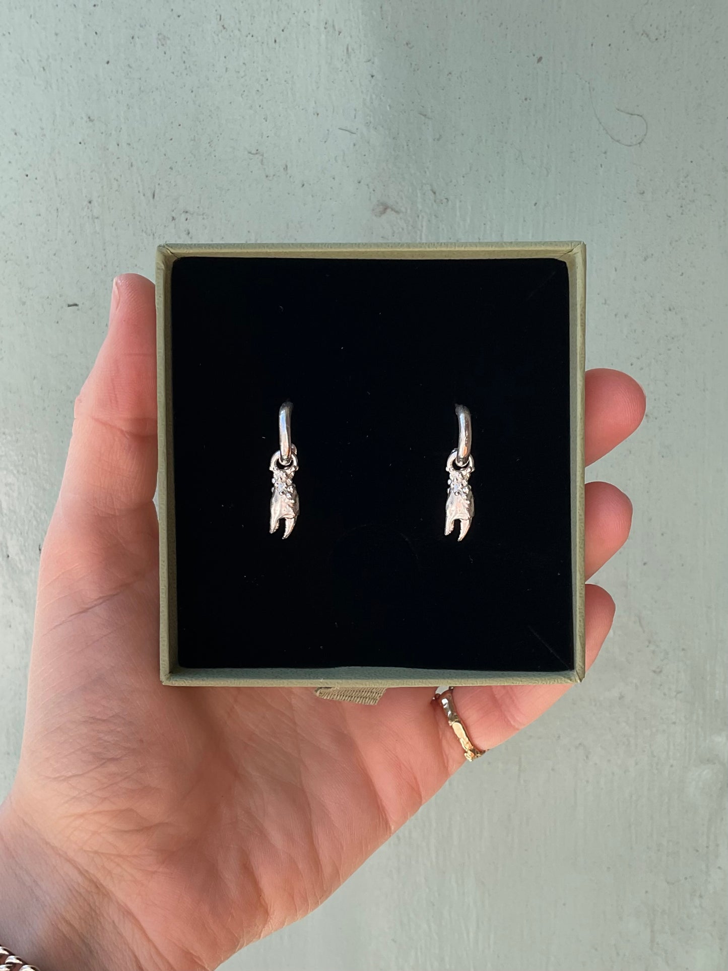 Crabby Charm Hoops