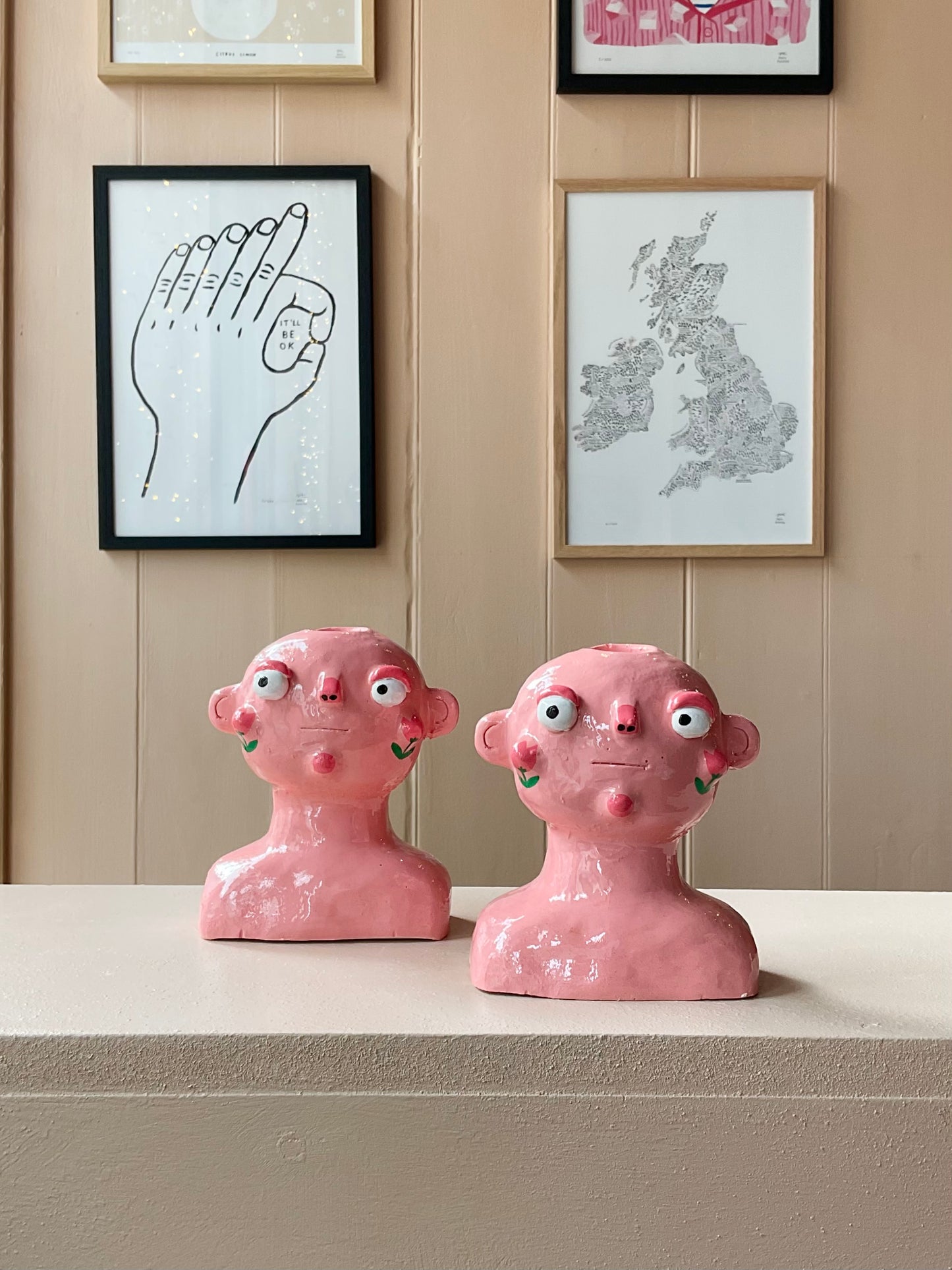 Flower Cheeks Candlestick Holder